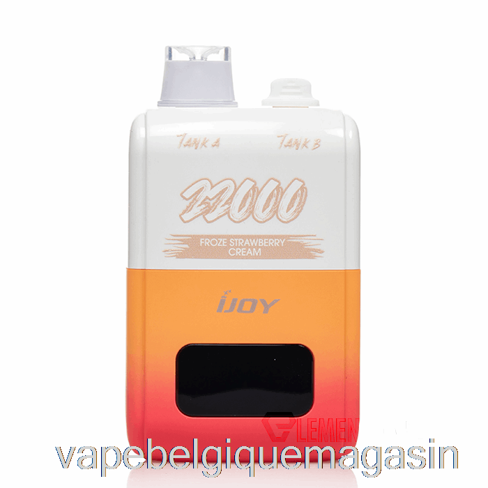 Vape Juice Ijoy Sd 22000 Crème De Fraise Congelée Jetable